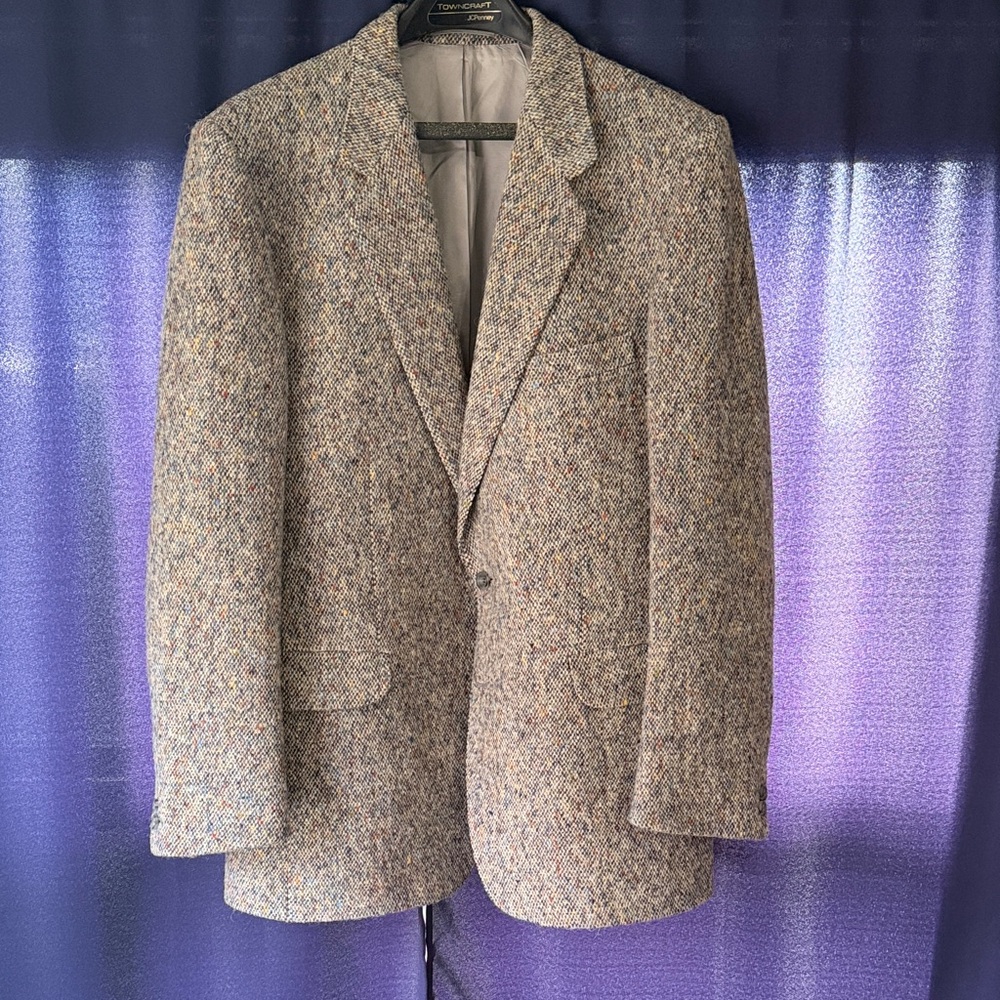 Handwoven Irish Donegal Magee Tweed Men's Blazer